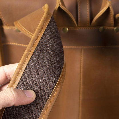 Leather business backpack | LUGANO