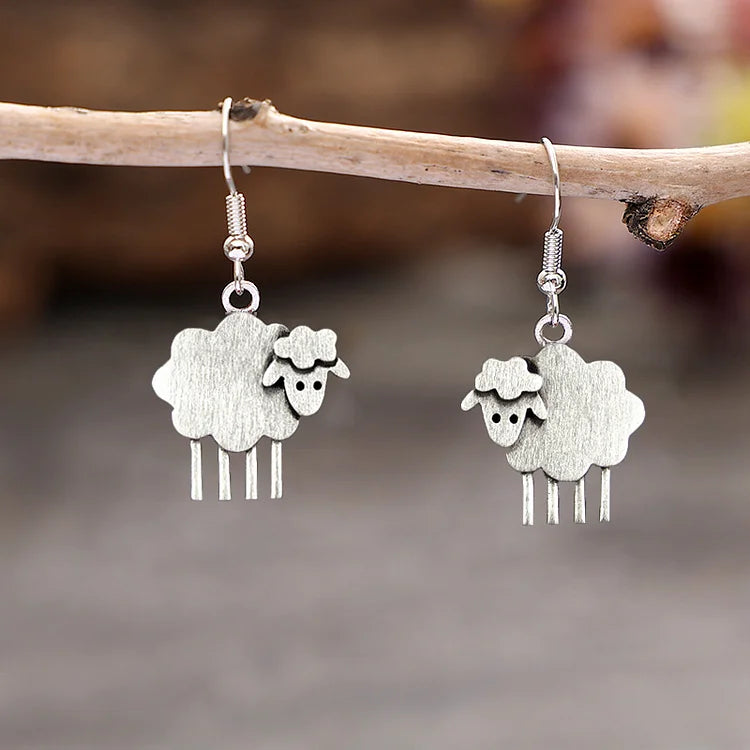 Vintage Sheep Earrings