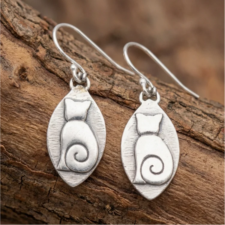 Vintage Cat Earrings