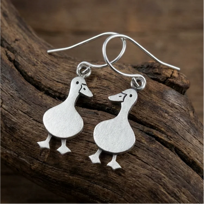 Vintage Duck Earrings