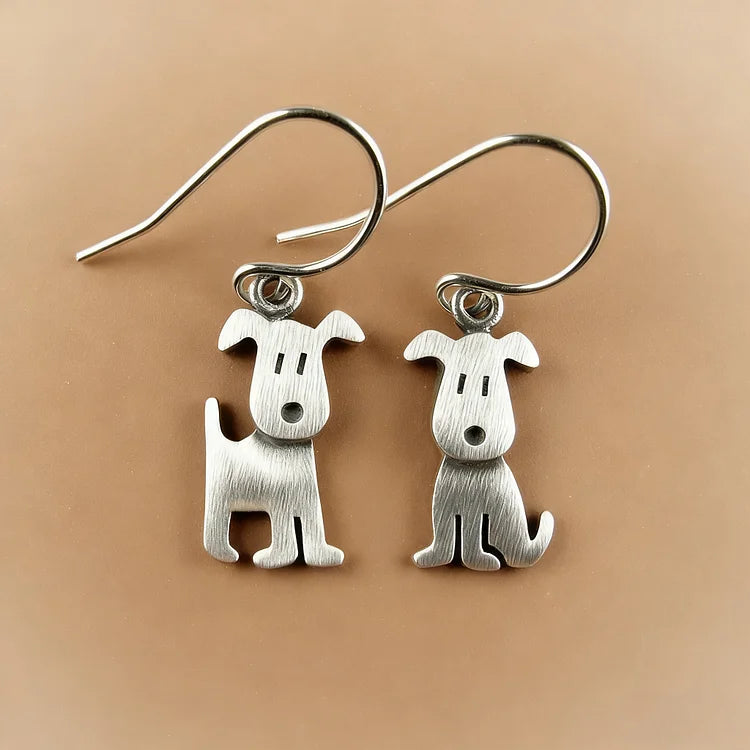 Vintage Puppy Earrings