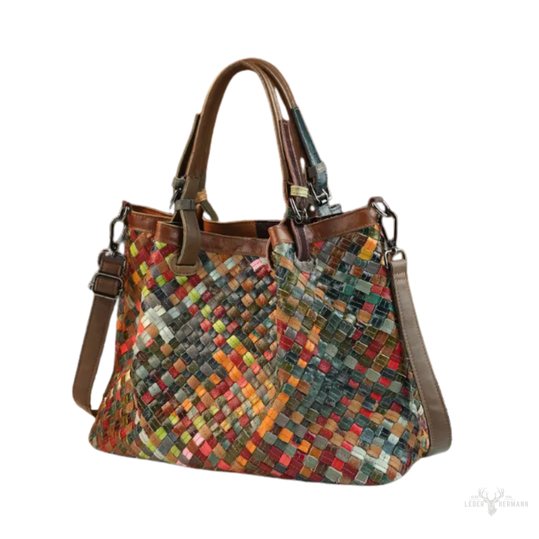Woven Vintage Leather Bag