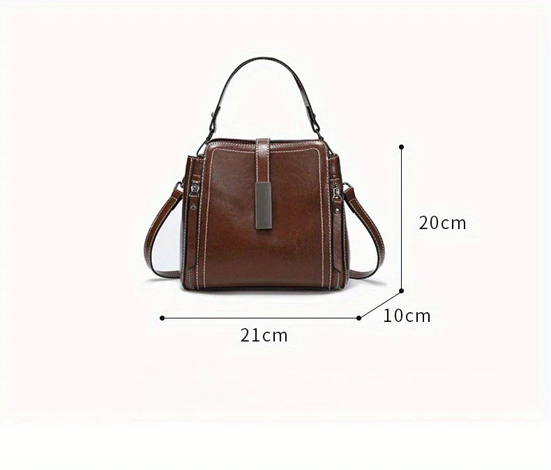 Leather Women's Crossbody Tote Bag