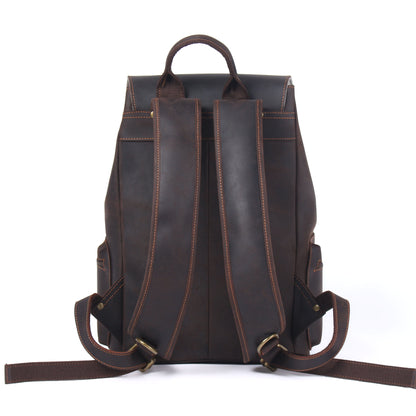 Leather backpack with drawstring | FLAM