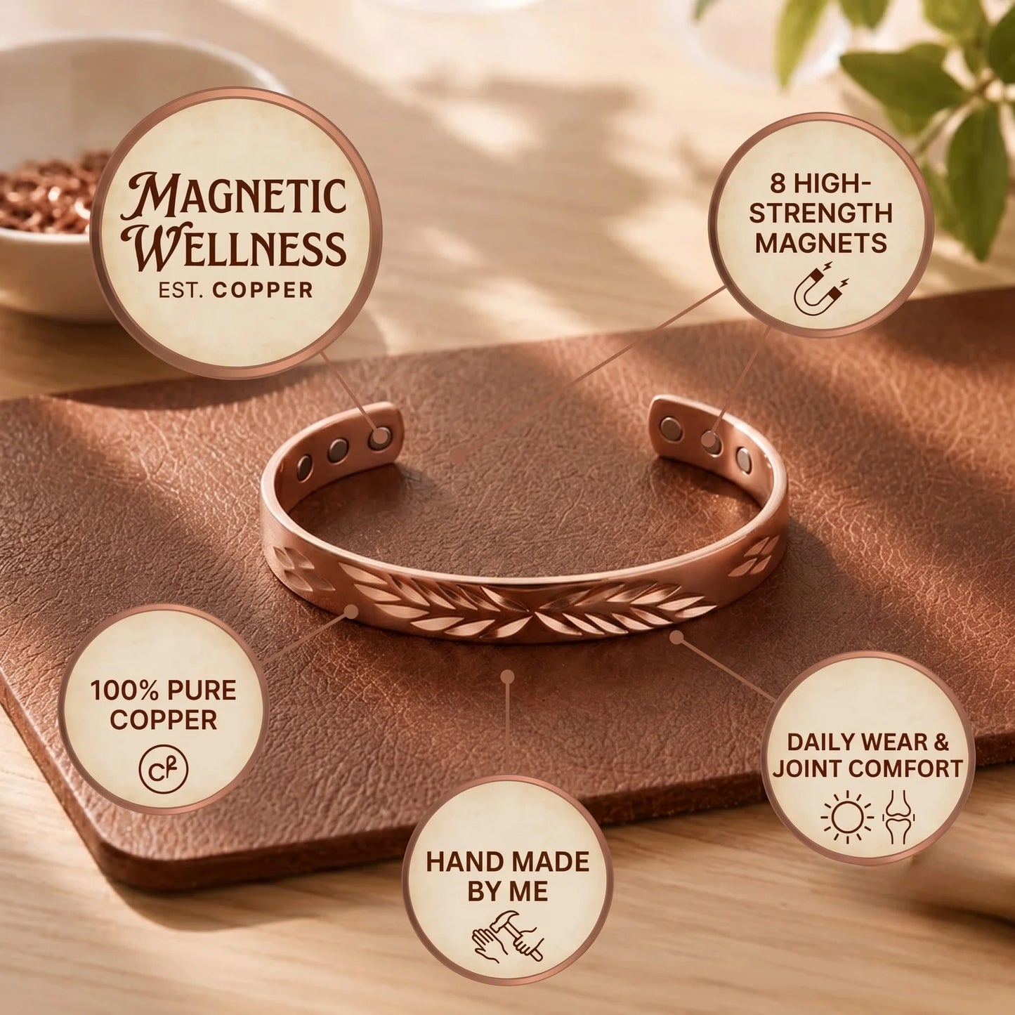 Zarinos's Eclipse Copper Bracelet