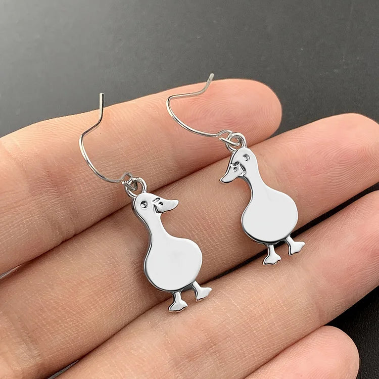Vintage Duck Earrings