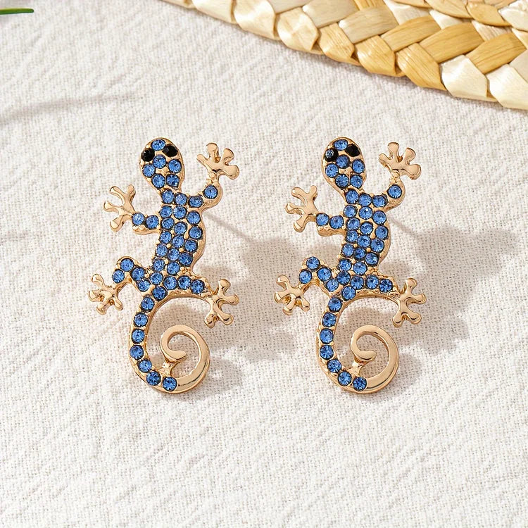 Vintage Elegant Lizard Stud Earrings