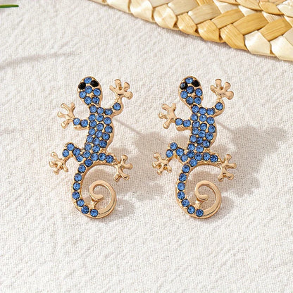 Vintage Elegant Lizard Stud Earrings