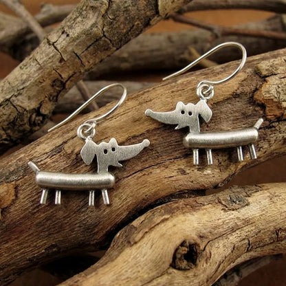 Vintage Dachshund Earrings