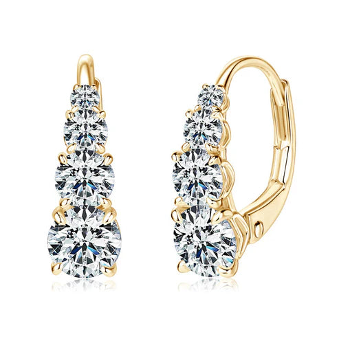 Carol four stone earrings