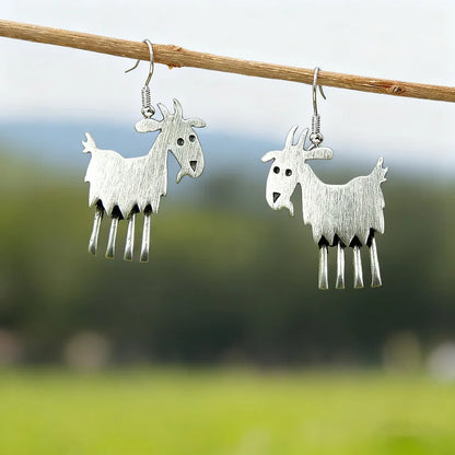 Vintage Goat Earrings