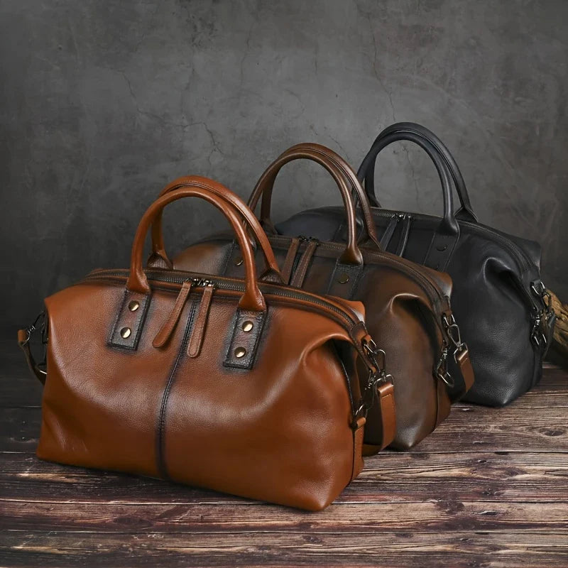 Vintage Leather Handbag for Women