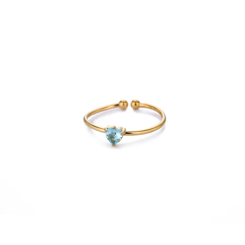 Adjustable Birthstone Ring