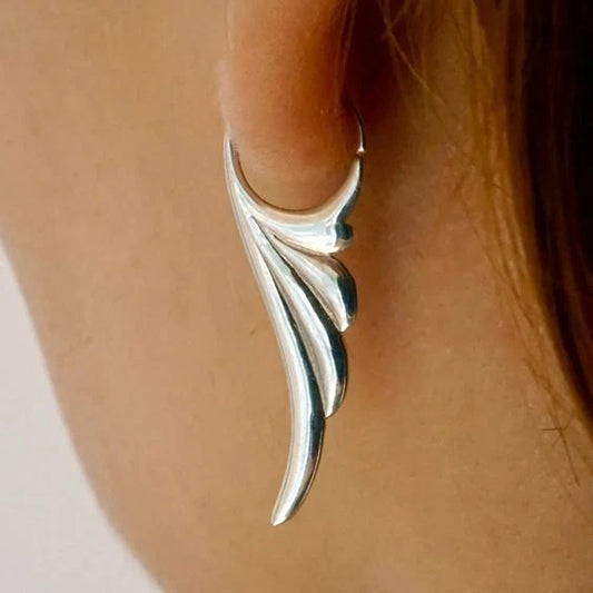 Vintage Silver Wing Earrings