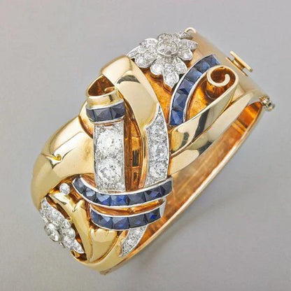 Gold Zircon Jewel Ring