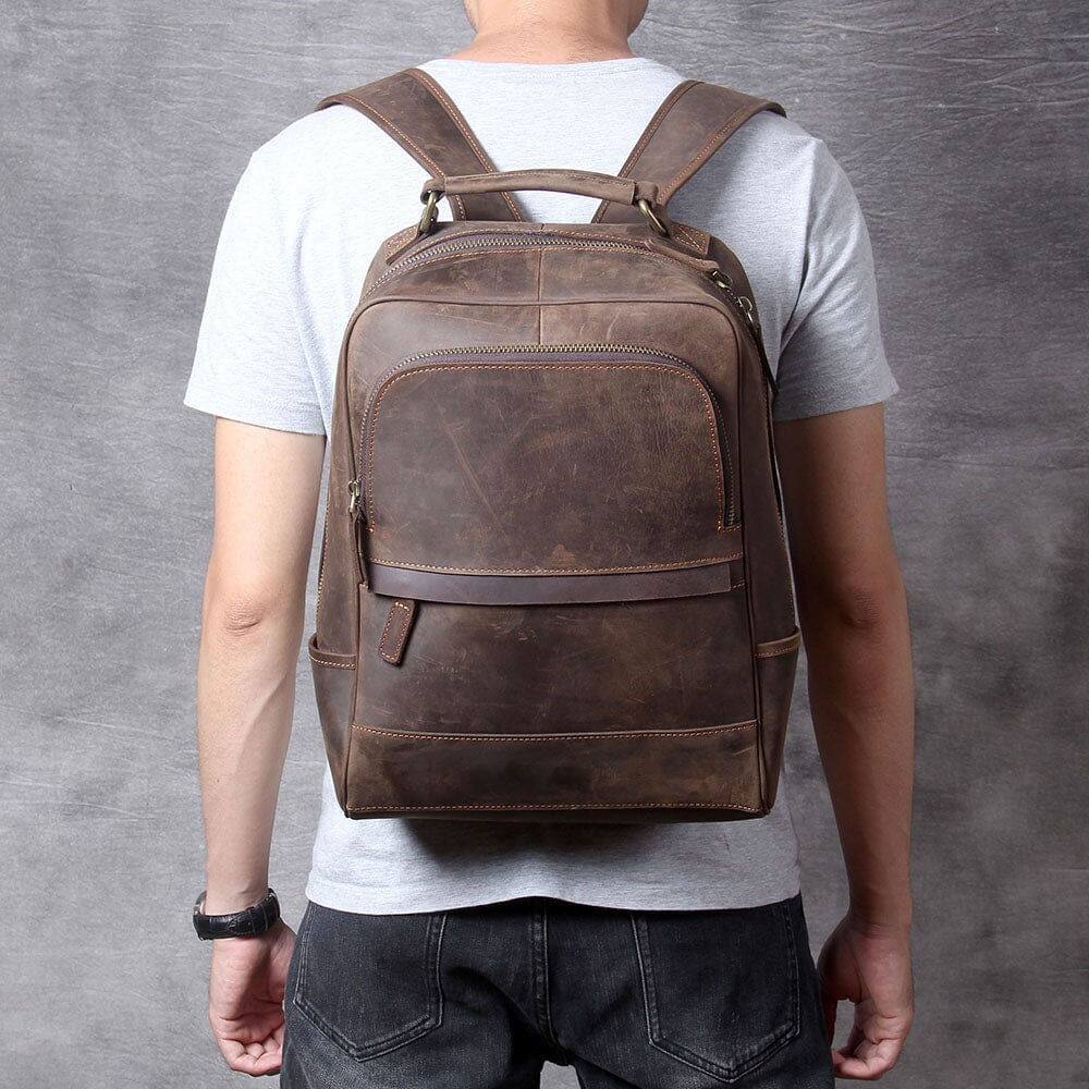 Leather backpack | OXFORD