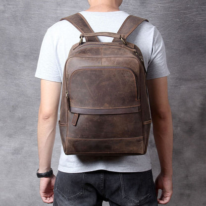 Leather backpack | OXFORD