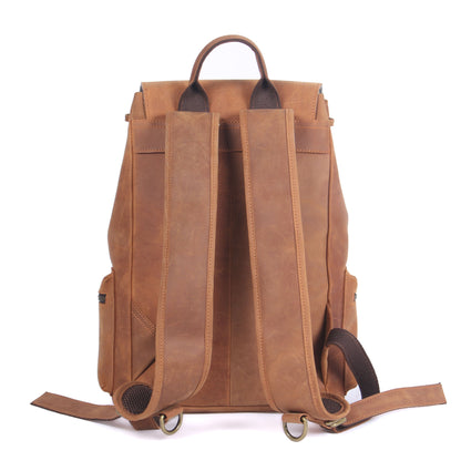 Leather backpack with drawstring | FLAM