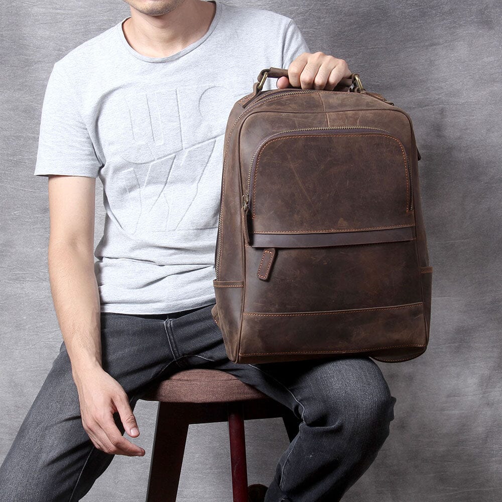 Leather backpack | OXFORD