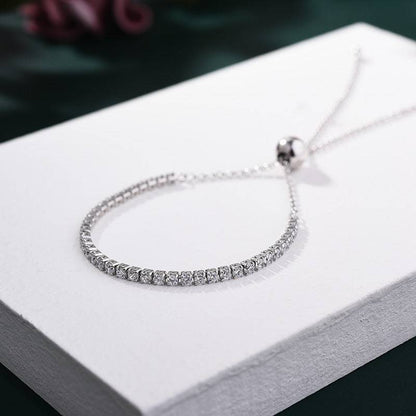 Round Cut Tennis Bracelet for Women