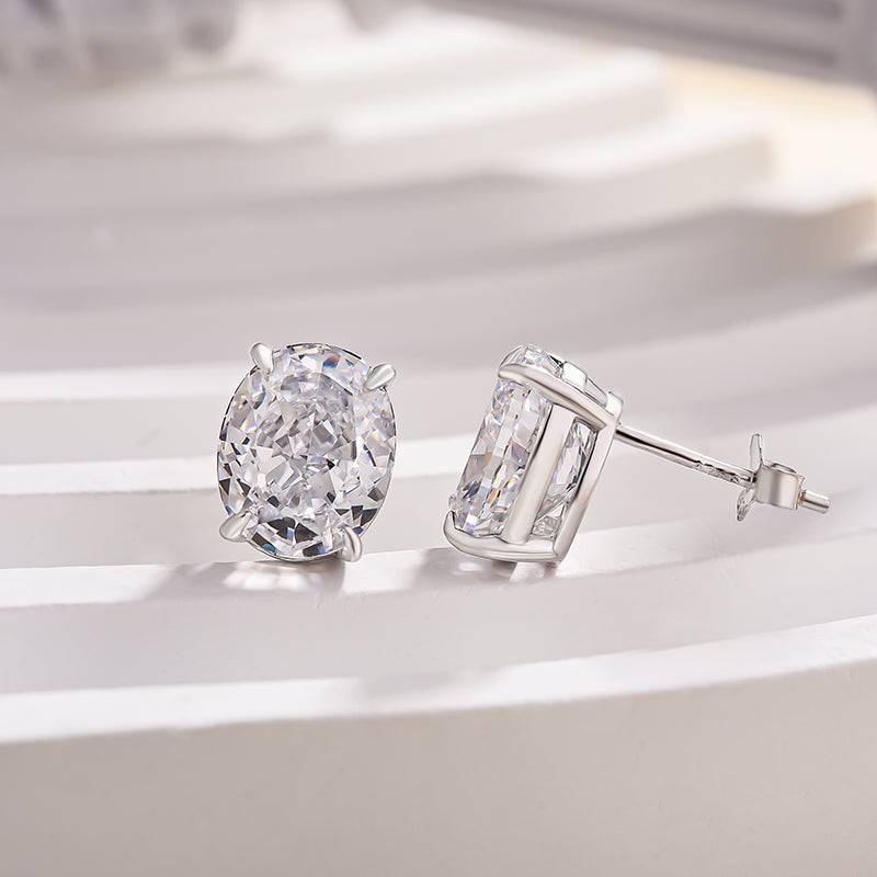 Classic Oval Cut Stud Earrings
