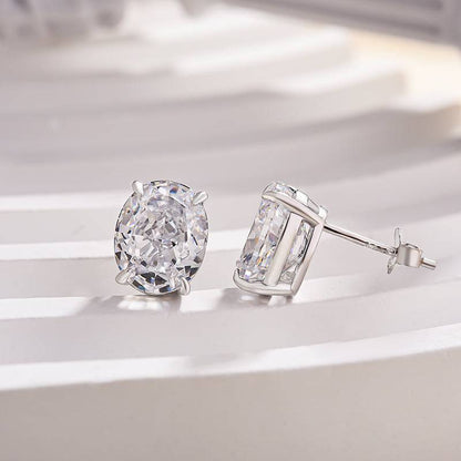Classic Oval Cut Stud Earrings