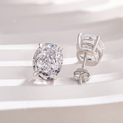 Classic Oval Cut Stud Earrings