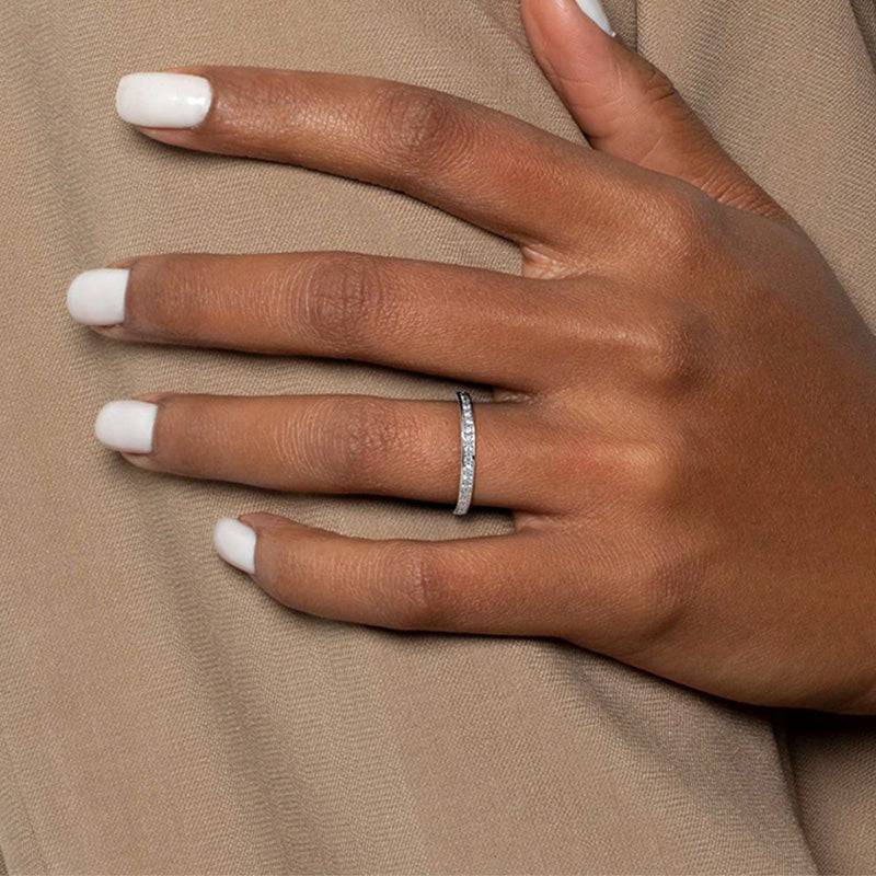 Curved Half Wedding Ring