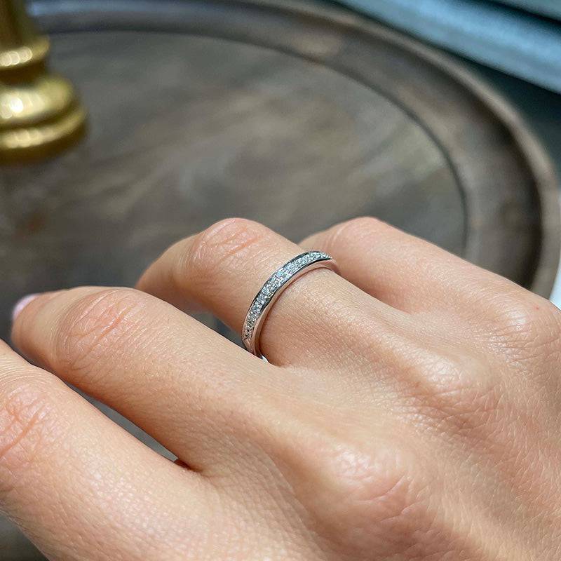 Curved Half Wedding Ring