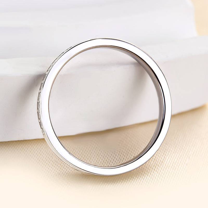 Curved Half Wedding Ring