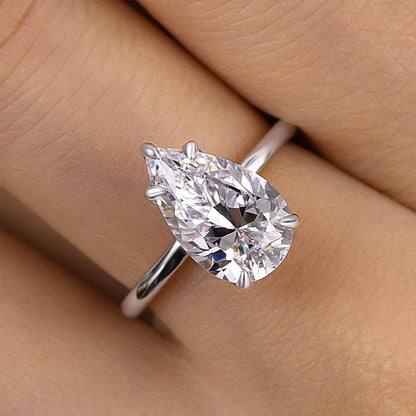 Classic Pear Cut Engagement Ring for Women