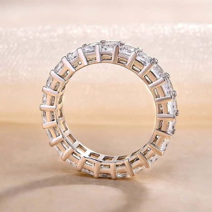 Radiant Cut Elegant Wedding Ring