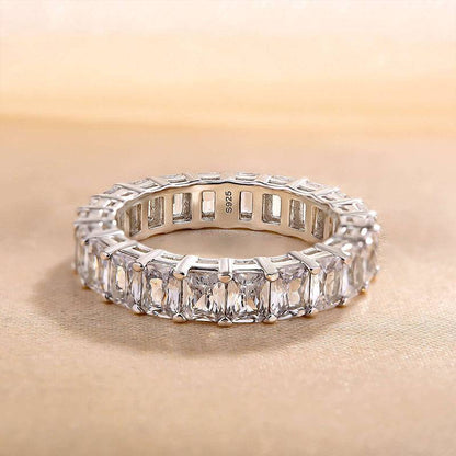 Radiant Cut Elegant Wedding Ring