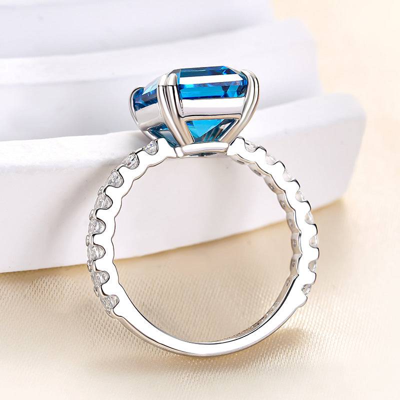Honorable Asscher Cut Engagement Ring