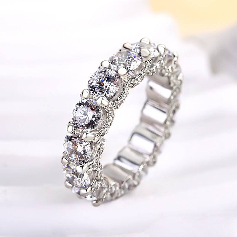 Luxury Eternity Round Cut Wedding Ban