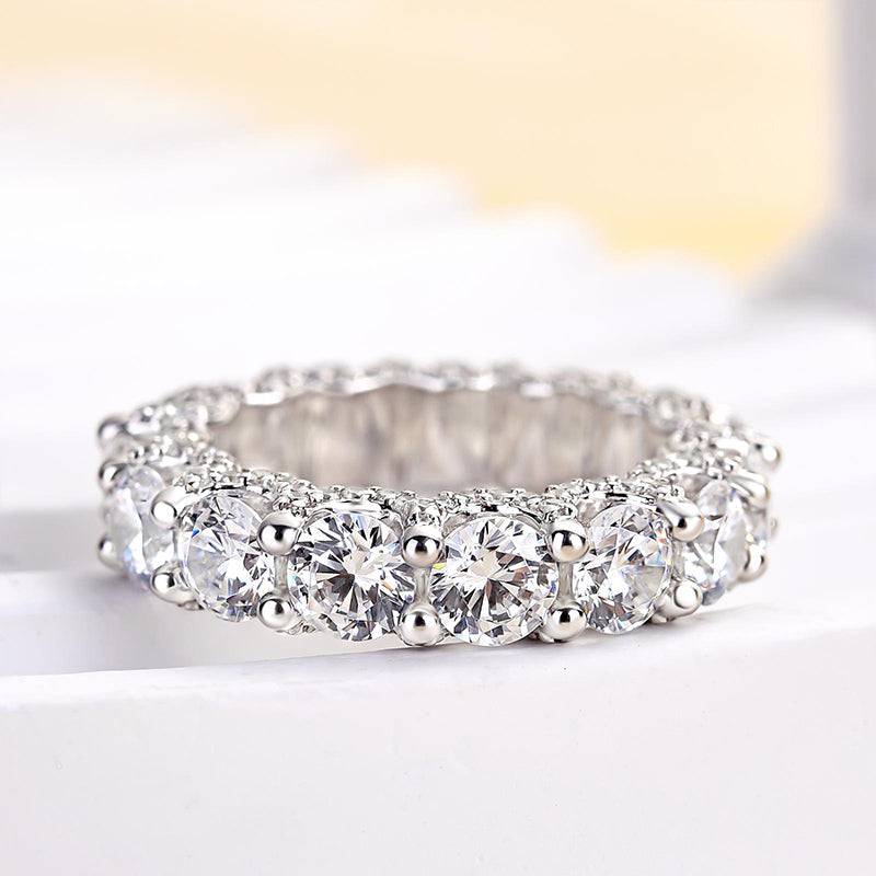 Luxury Eternity Round Cut Wedding Ban