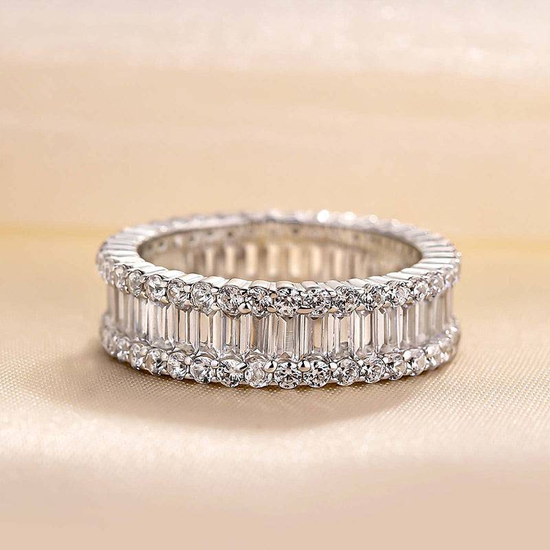 Emerald Cut Women's Wedding Ring