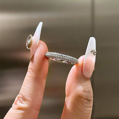 Vintage Three-Row Wedding Ring for Women
