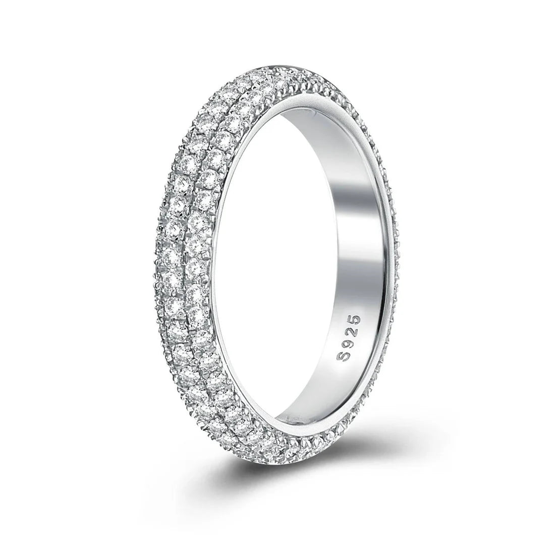 Vintage Three-Row Wedding Ring for Women