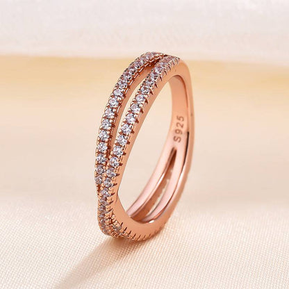 Criss Cross Wedding Ring For Women