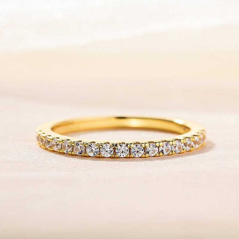 Half Eternity Thin Women's Wedding Band