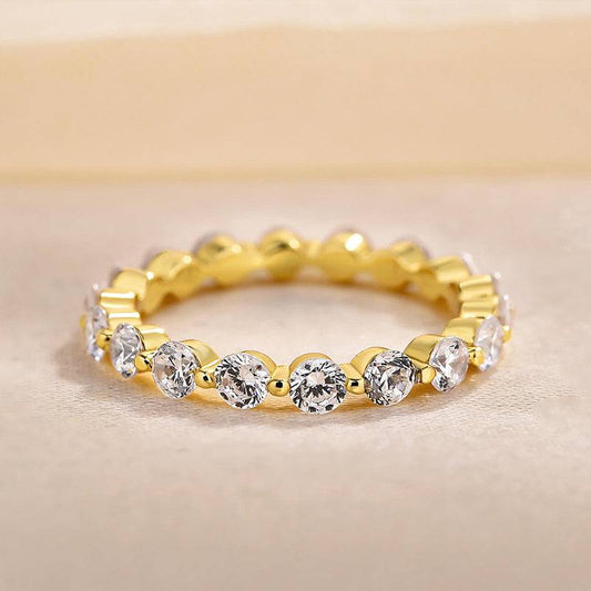 Eternity Round Cut Wedding Band