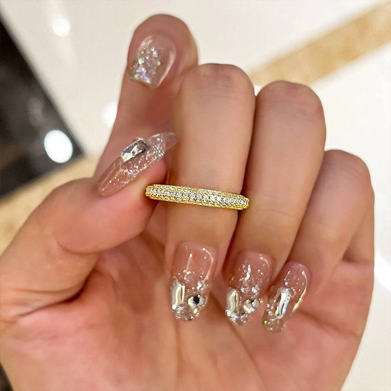 Vintage Three-Row Wedding Ring for Women