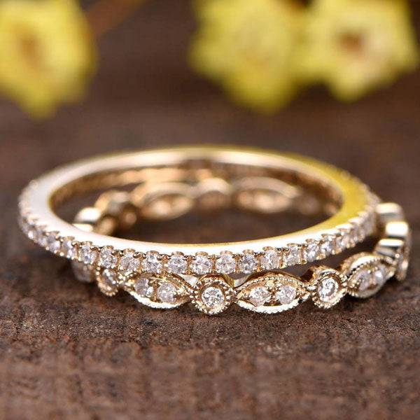 Full Eternity Wedding Ring Set
