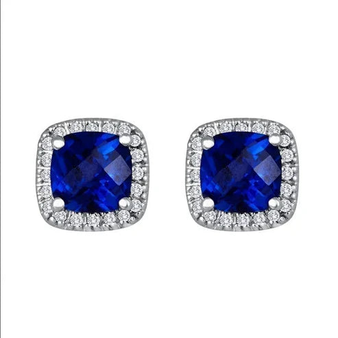 Saphir Square Stud Earrings