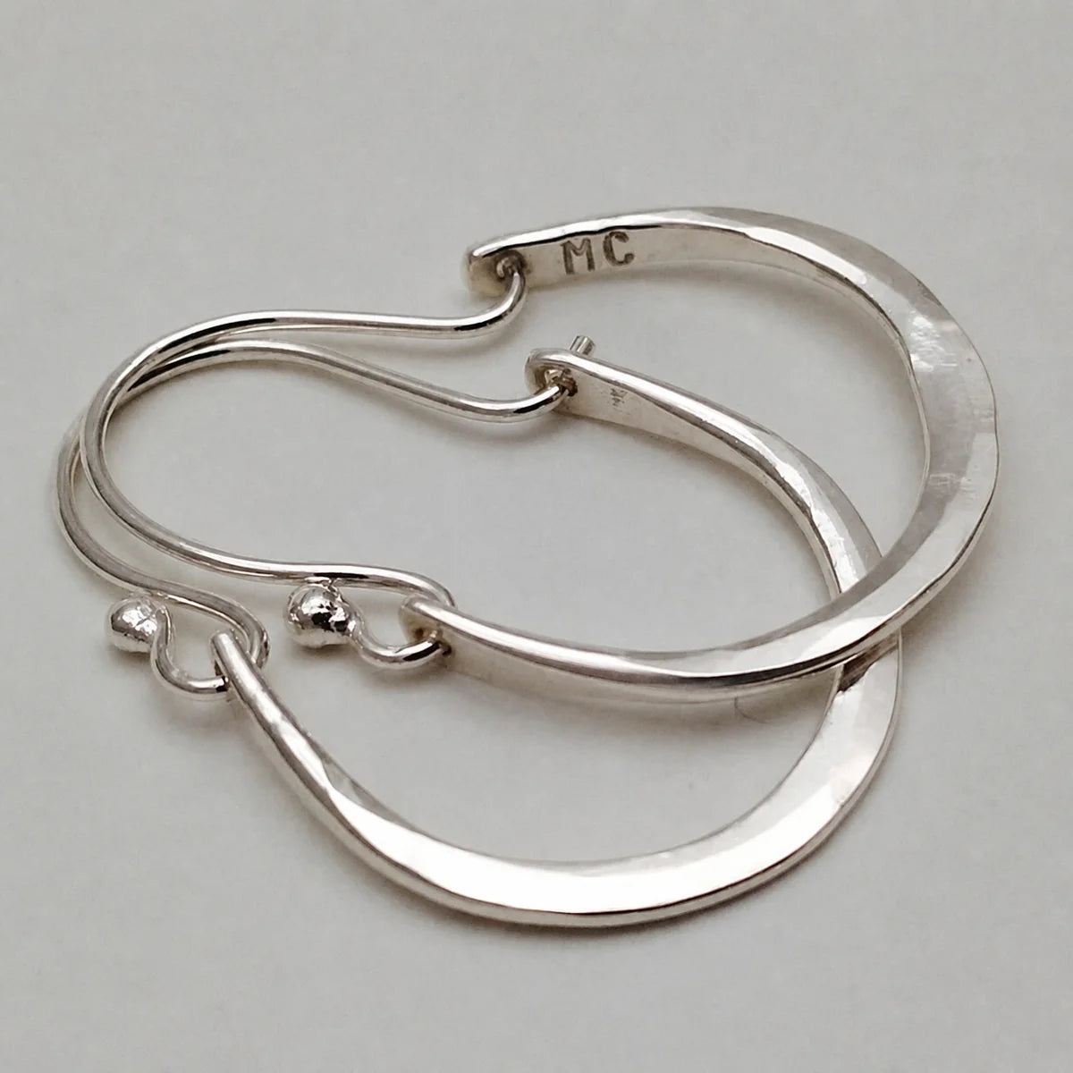 Minimal Silver Hoop Earrings