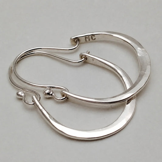 Minimal Silver Hoop Earrings