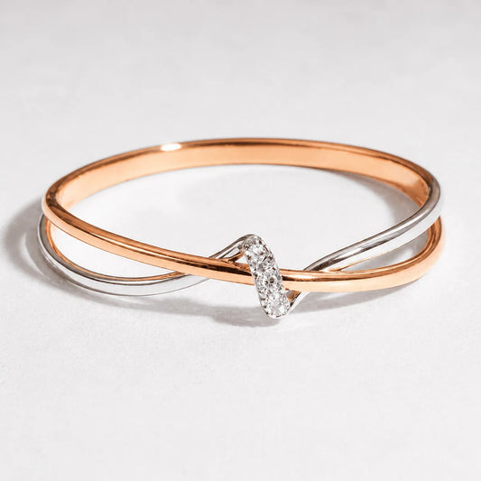 Infinity Twist Gold Statement Ring