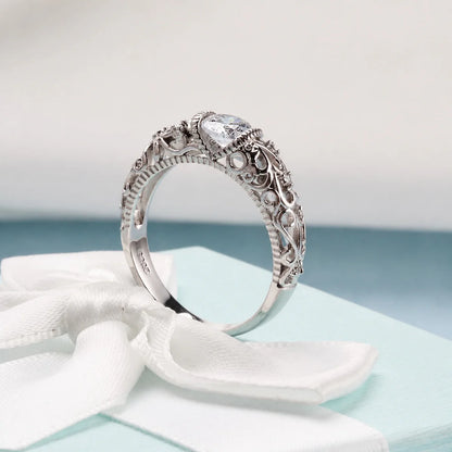 Noble Silver Zirconia Ring