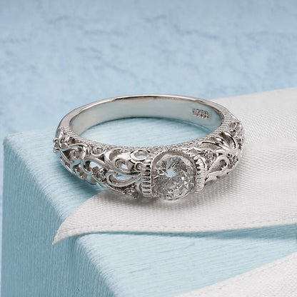 Noble Silver Zirconia Ring